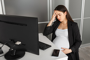 bigstock pregnant woman with headache i 234291352