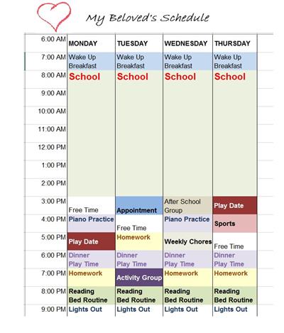 beloved schedule
