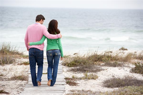 bigstock couple walking by the sea 23247629