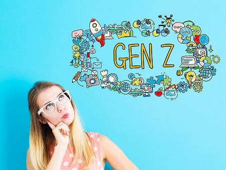 bigstock gen z concept with young woman 161704994