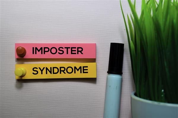 bigstock imposter syndrome text on stic 315587212